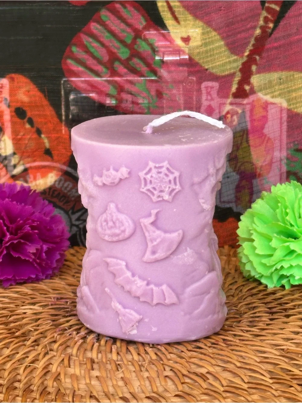 Lavender Witch in the Woods Pillar Candle